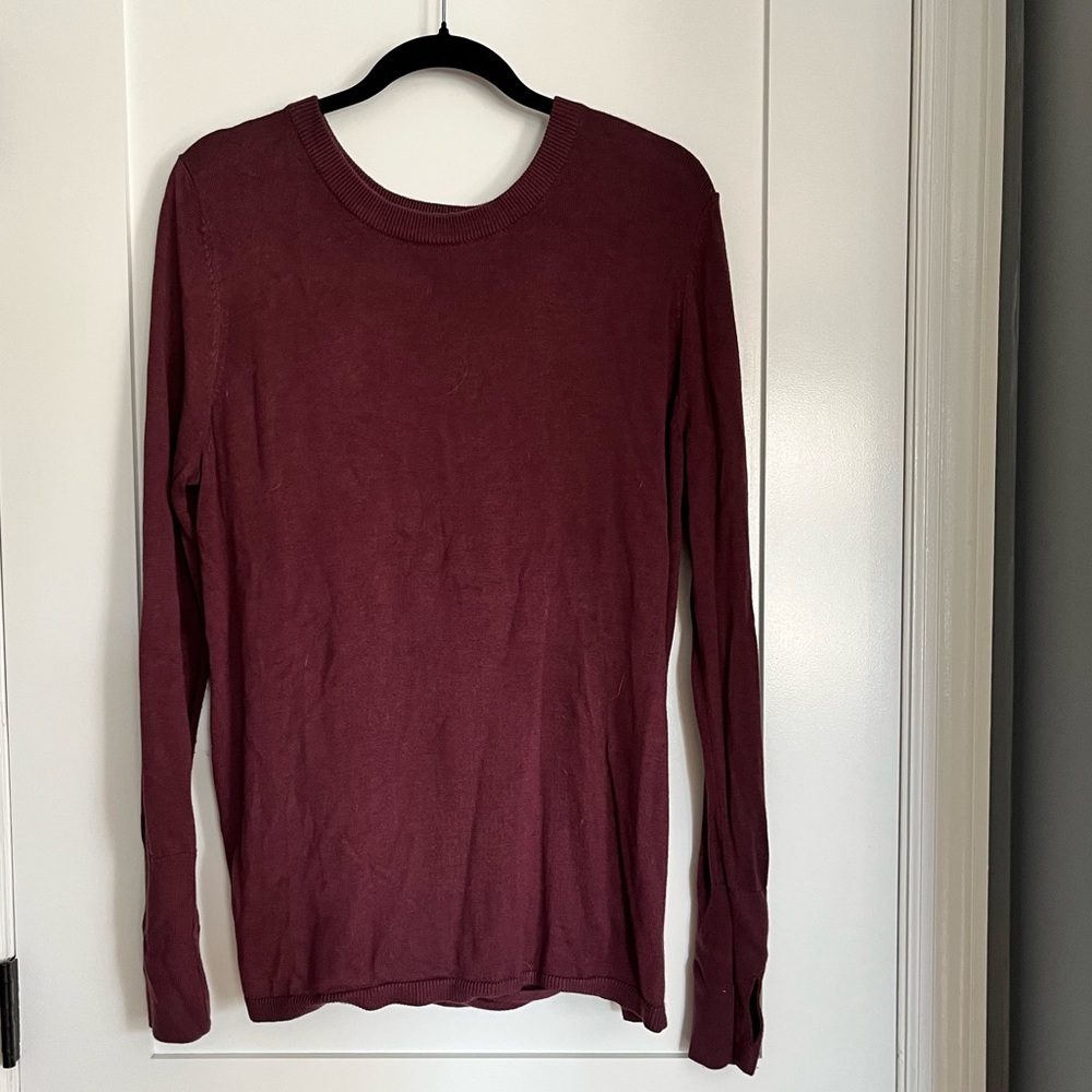 Lululemon red wine color sweater